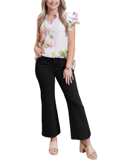 ✨ Women's High-Waisted Cropped Flare Pants 👖