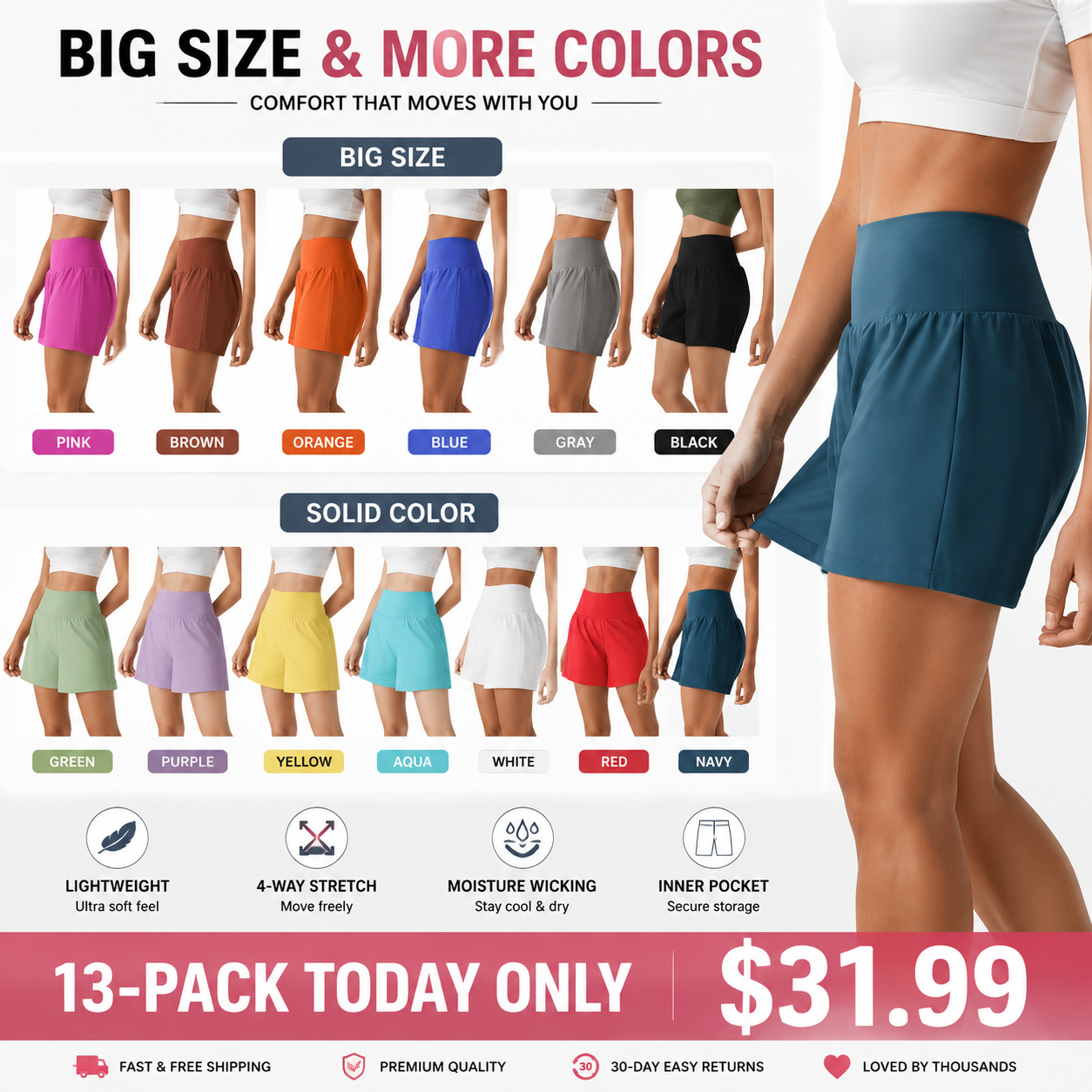 💝 Last Day Sale ⏰ Softlyzero Airy Super High-Waisted Cool-Touch Yoga Shorts
