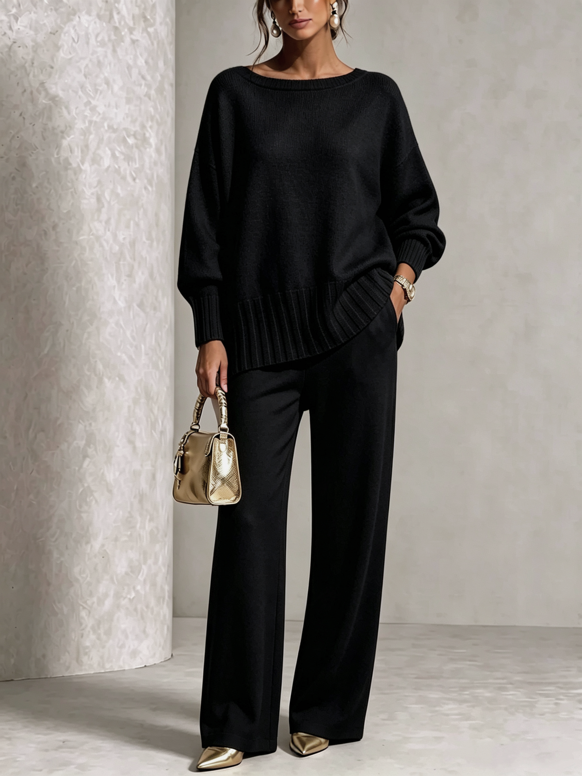 🎁New Arrivals🔥Hot Sale Soft Cashmere Casual Sweater Suit