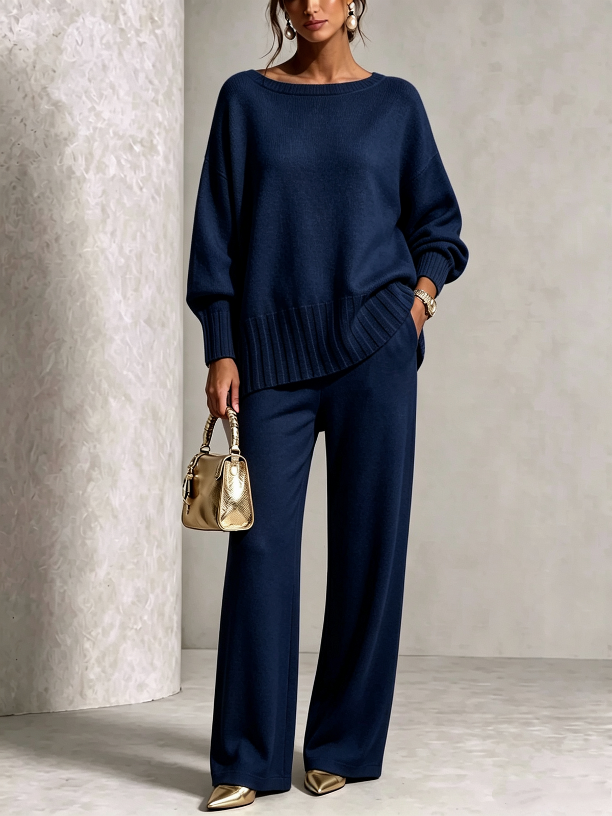 🎁New Arrivals🔥Hot Sale Soft Cashmere Casual Sweater Suit