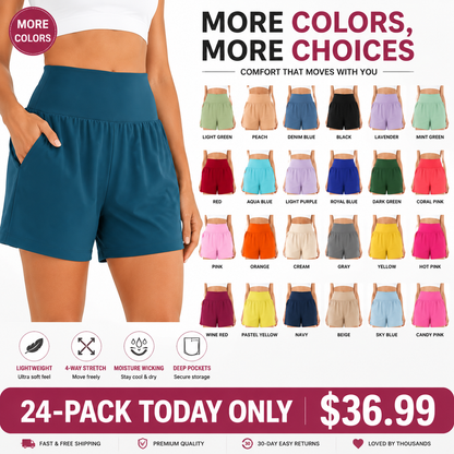 💝 Last Day Sale ⏰ Softlyzero Airy Super High-Waisted Cool-Touch Yoga Shorts