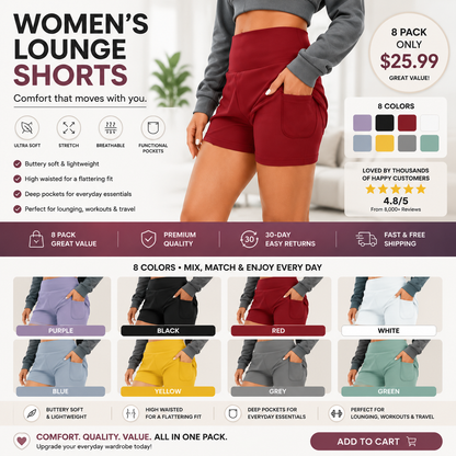 💝 Last Day Sale ⏰ Softlyzero Airy Super High-Waisted Cool-Touch Yoga Shorts