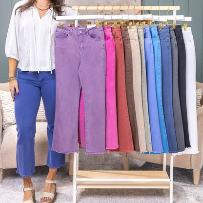 ✨ Women's High-Waisted Cropped Flare Pants 👖