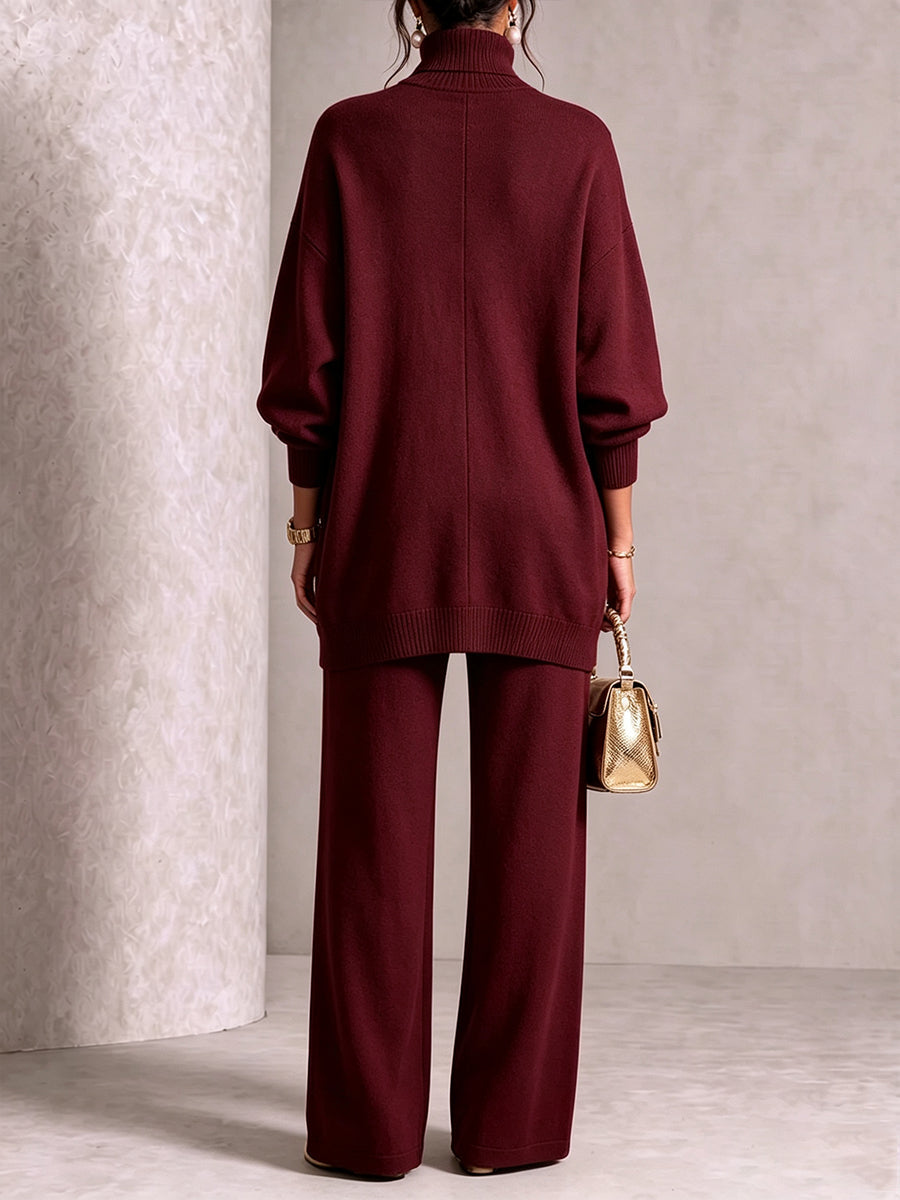 💥 Elegant Knit Asymmetrical Button Set