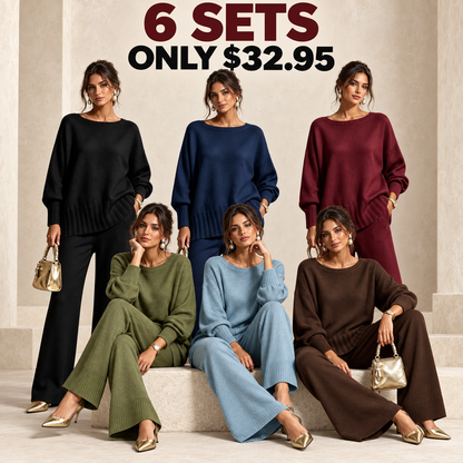 🎁New Arrivals🔥Hot Sale Soft Cashmere Casual Sweater Suit